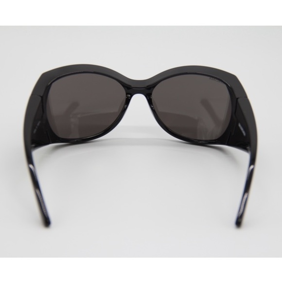 NEW BB0154S 001 BALENCIAGA OVERSIZED UNISEX SUNGLASSES  BB 0154S BLACK - Picture 10 of 13